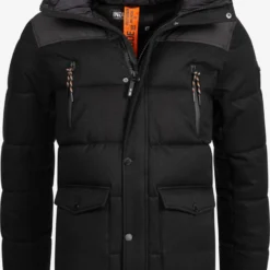 Indicode Jeans Winterjassen Winterjas Krem Heren Zwart