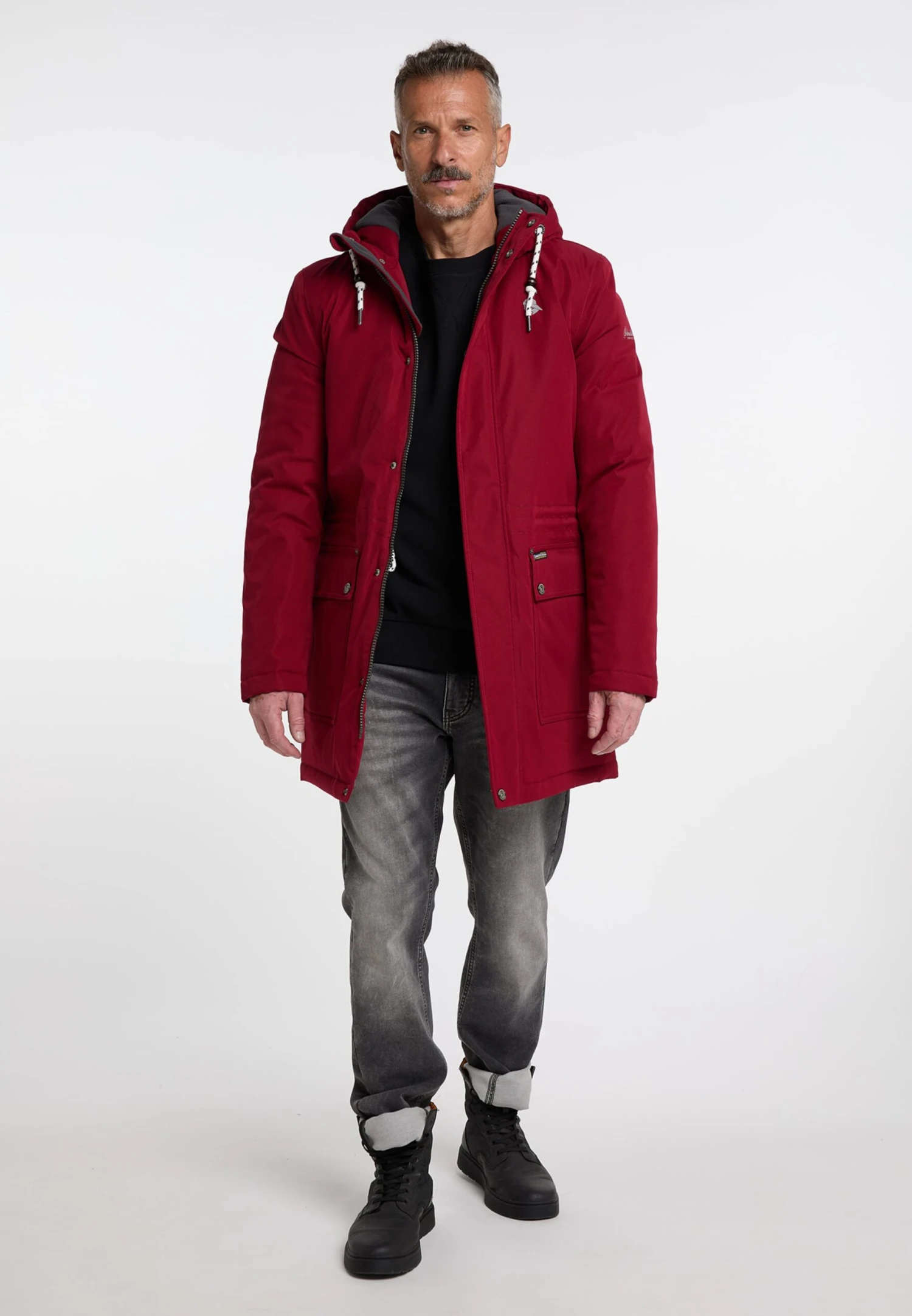 Schmuddelwedda Parkas Winterparka Arctic Heren Bordeaux 5 Schmuddelwedda Parkas Winterparka Arctic Heren Bordeaux - Afbeelding 5