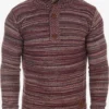 Solid Coltruien Trui Madden Heren Bordeaux