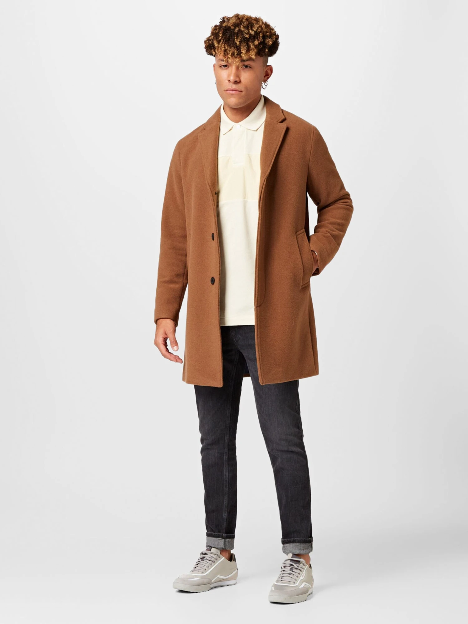 BOSS ORANGE Longsleeves Shirt Heren Champagne 5 BOSS ORANGE Longsleeves Shirt Heren Champagne - Afbeelding 5