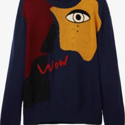 Desigual Crewneck Truien Trui ALONZO Heren Navy