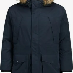 Parkas Winterparka Heren Donkerblauw