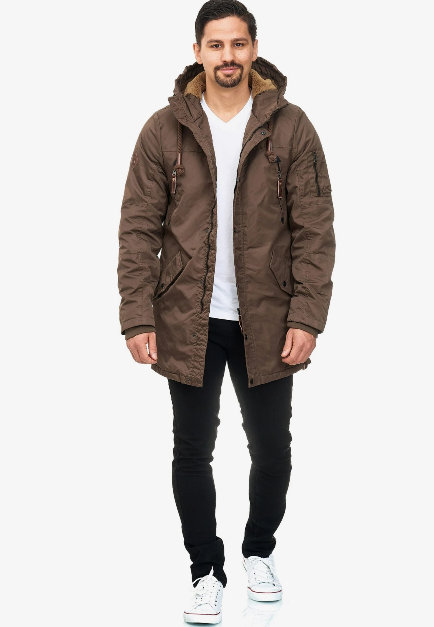 Indicode Jeans Parkas Winterparka Bardsley Heren Bruin 5 Indicode Jeans Parkas Winterparka Bardsley Heren Bruin - Afbeelding 5
