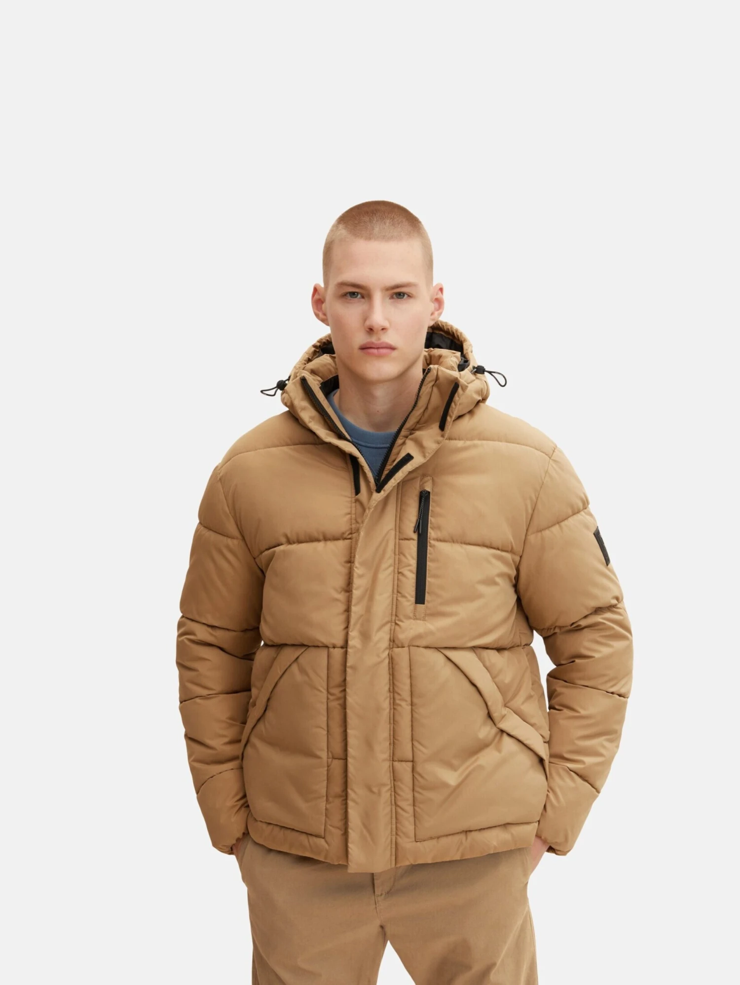 TOM TAILOR Denim Winterjassen Winterjas Heren Cappuccino / Lichtbruin 3 TOM TAILOR Denim Winterjassen Winterjas Heren Cappuccino / Lichtbruin - Afbeelding 3