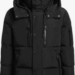 Khujo Winterjassen Winterjas Bizkit Heren Zwart