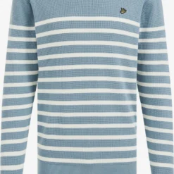 WE FASHION Crewneck Truien Trui Heren Duifblauw