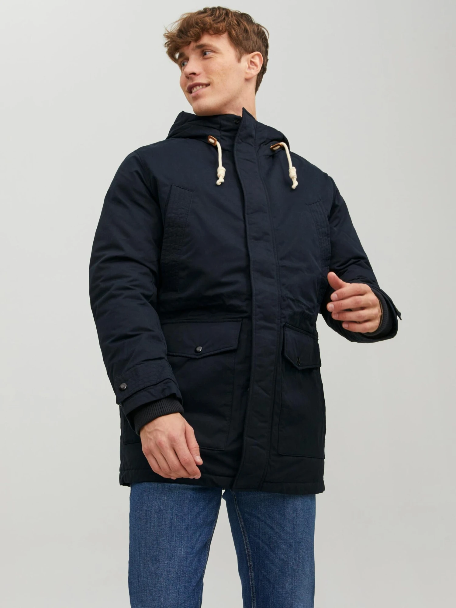Jack & Jones Parkas Winterparka Mash Heren Navy 2 Jack & Jones Parkas Winterparka Mash Heren Navy - Afbeelding 2