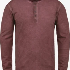 Solid Longsleeves Shirt Timur Heren Rood / Rood Gemêleerd