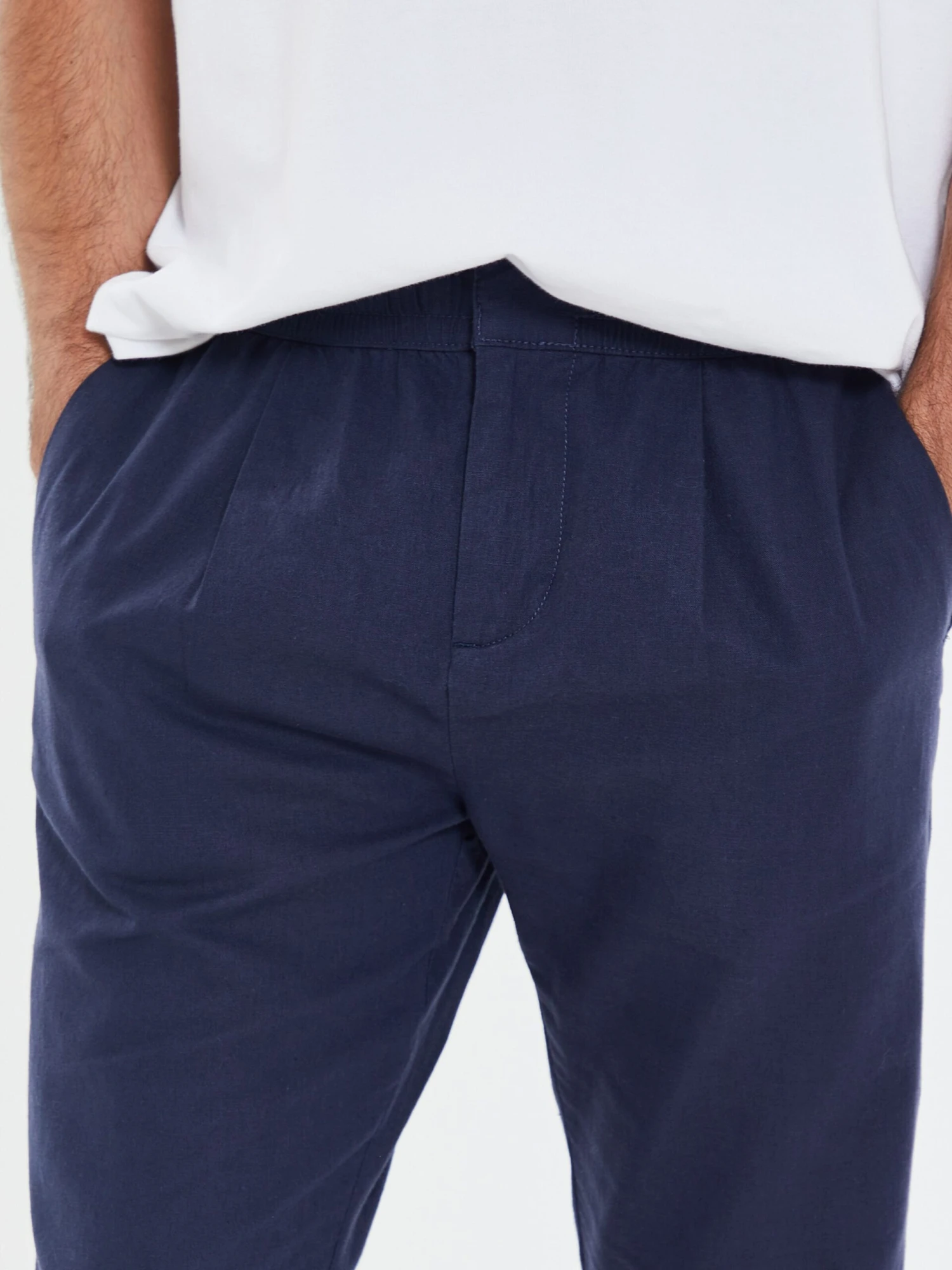 Threadbare Pantalons Regular Broek Luxe Heren Navy 5 Threadbare Pantalons Regular Broek Luxe Heren Navy - Afbeelding 5