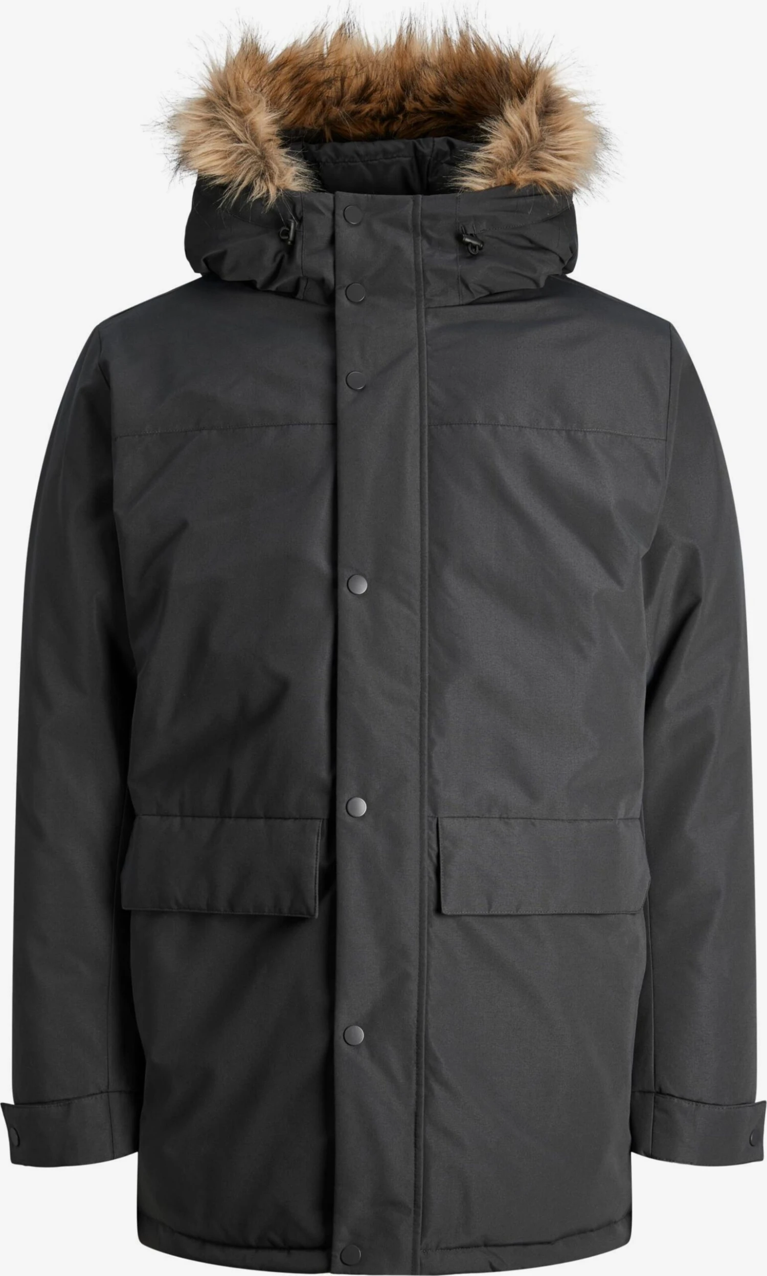 Jack & Jones Parkas Winterparka CHAMP Heren Basaltgrijs 1 Jack & Jones Parkas Winterparka CHAMP Heren Basaltgrijs