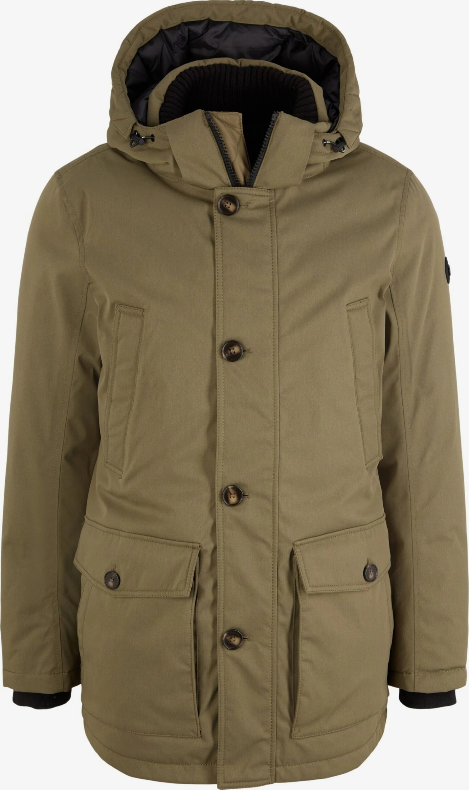 Tom Tailor Parkas Winterparka Heren Kaki 1 Tom Tailor Parkas Winterparka Heren Kaki