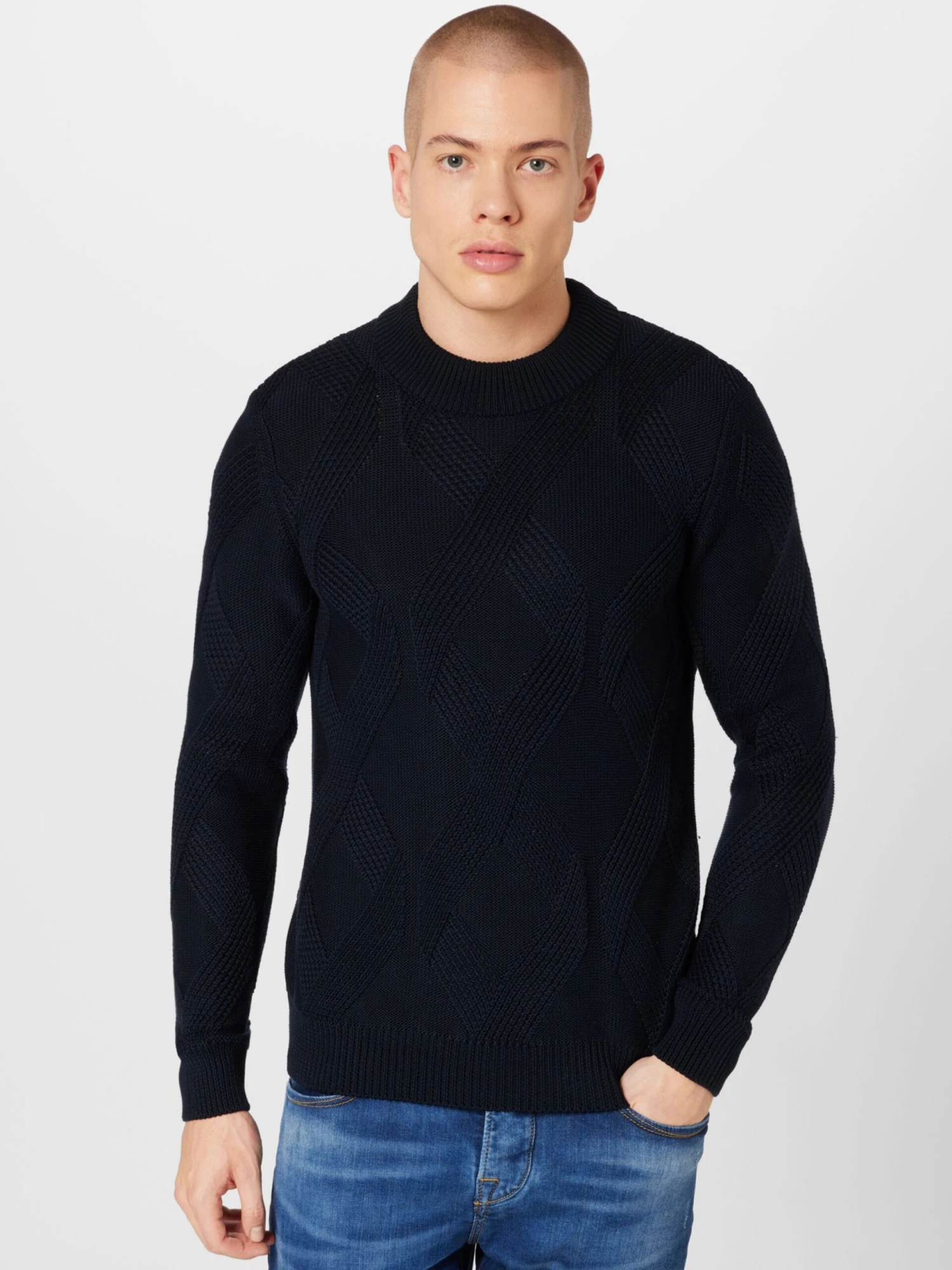 Strellson Coltruien Trui Adrian Heren Donkerblauw 3 Strellson Coltruien Trui Adrian Heren Donkerblauw - Afbeelding 3