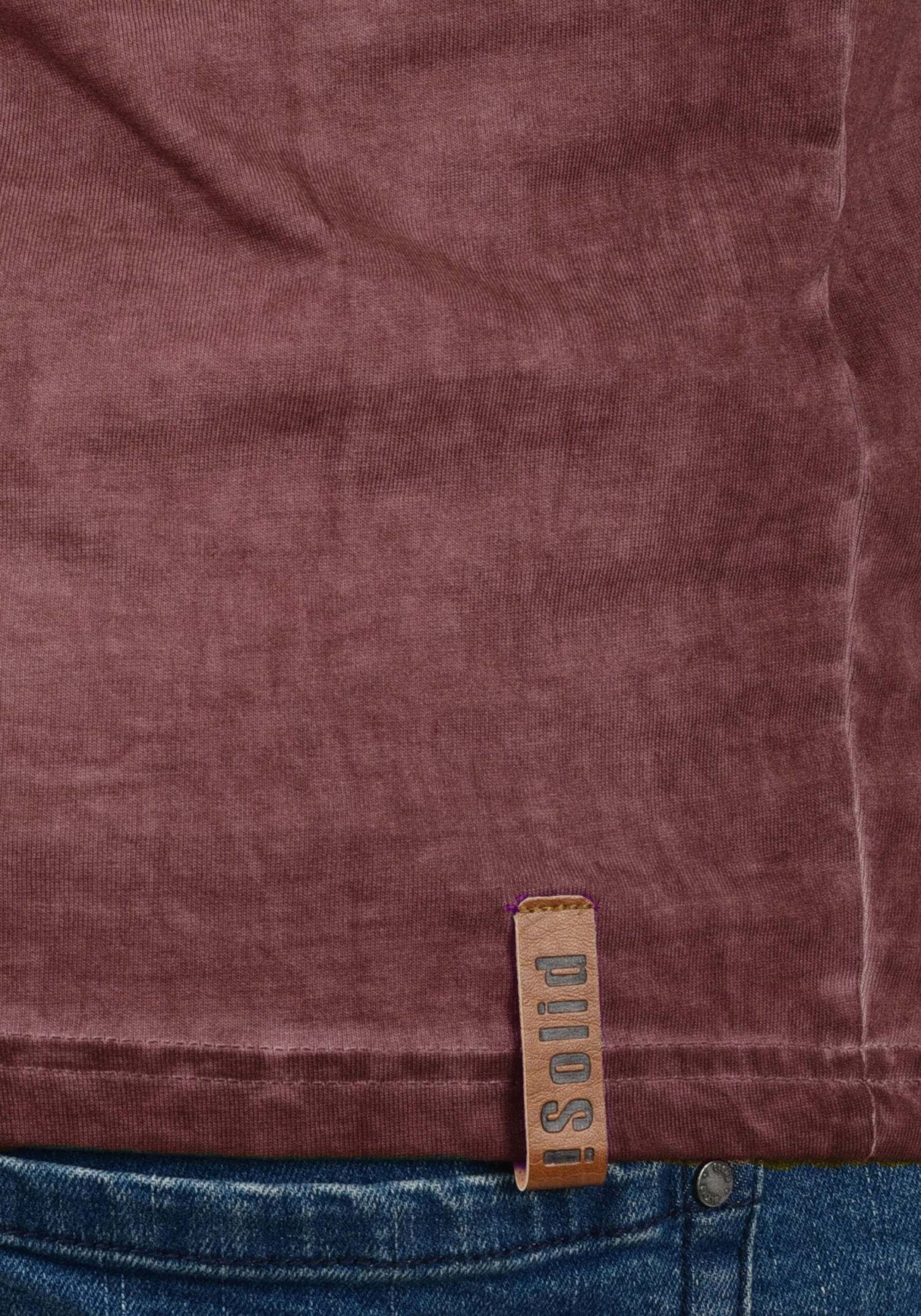 Solid Longsleeves Shirt Tinox Heren Wijnrood 6 Solid Longsleeves Shirt Tinox Heren Wijnrood - Afbeelding 6