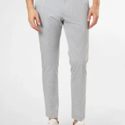 Pantalons Slimfit Pantalon Hoxdon Heren Lichtgrijs