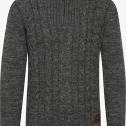 Solid Coltruien Trui Pankraz Heren Donkergrijs