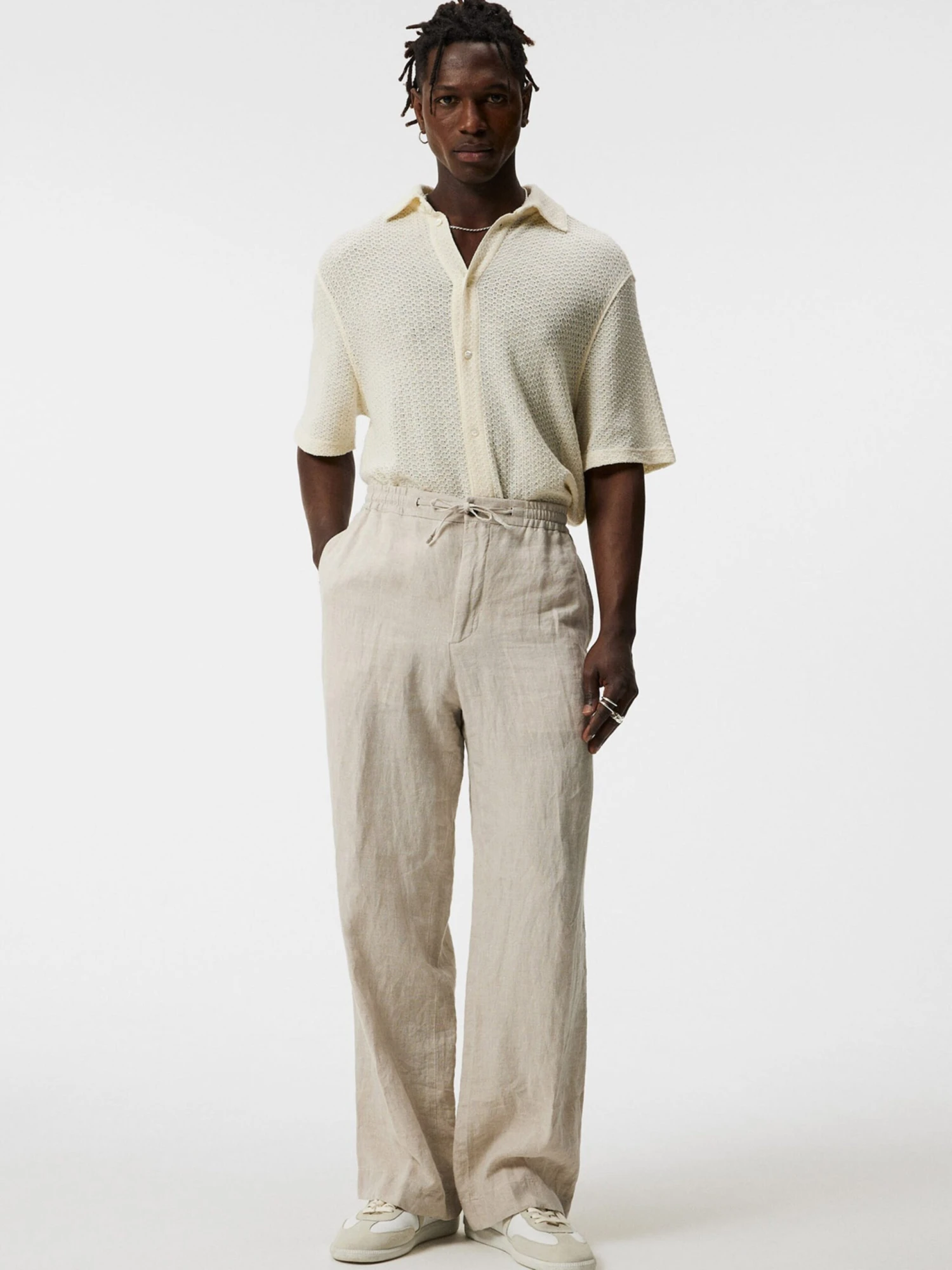 J.Lindeberg Pantalons Regular Broek Noah Heren Lichtbeige 4 J.Lindeberg Pantalons Regular Broek Noah Heren Lichtbeige - Afbeelding 4