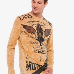 Cipo & Baxx Longsleeves Shirt Heren Ombergrijs / Lichtbruin -Jack & Jones Verkoop 30800857a16f1946445ce61d0f98830f scaled