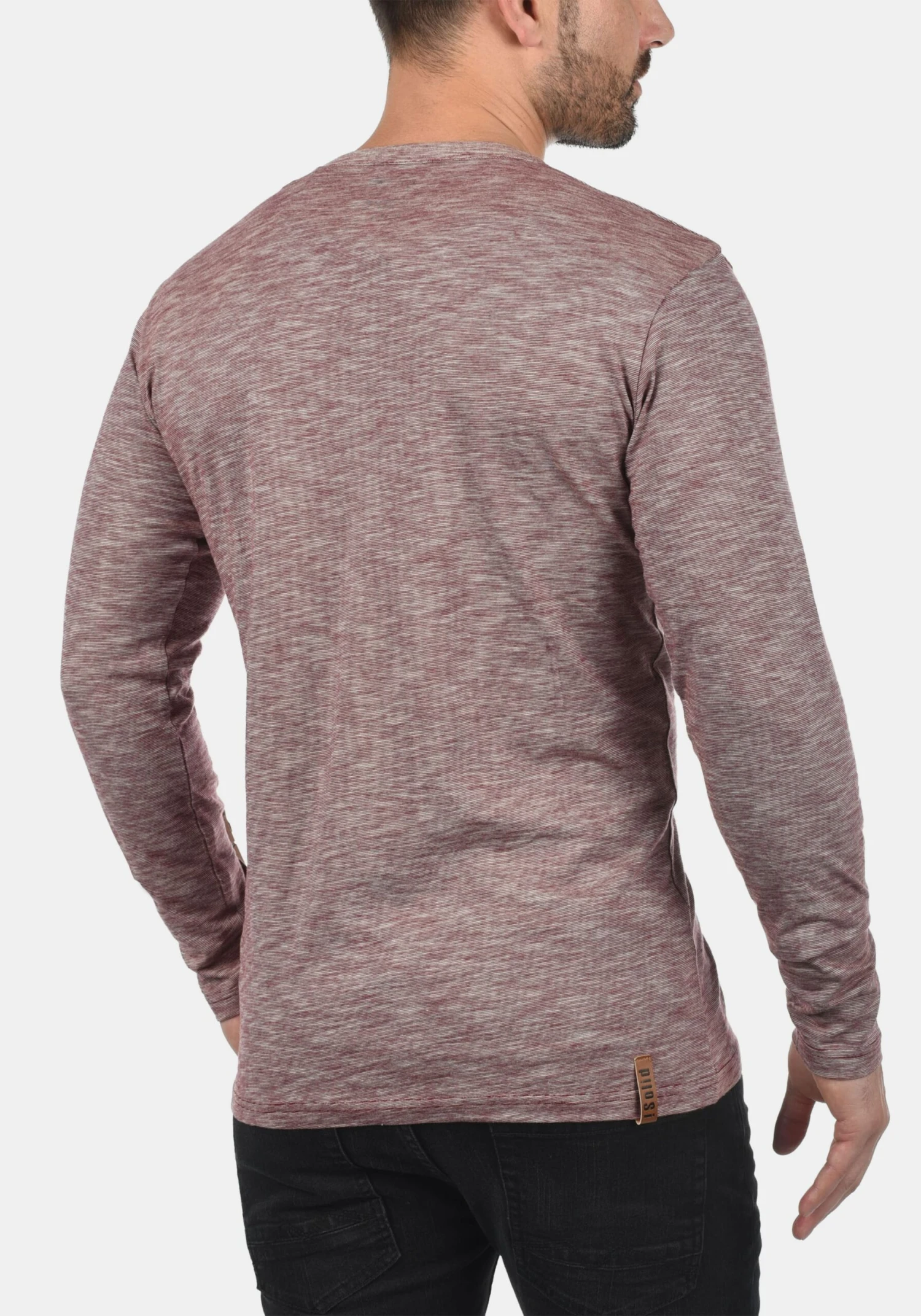 Solid Longsleeves Shirt Migos Heren Rood / Rood Gemêleerd 3 Solid Longsleeves Shirt Migos Heren Rood / Rood Gemêleerd - Afbeelding 3