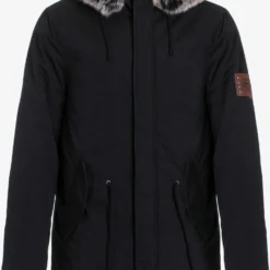 Cipo & Baxx Parkas Winterparka Army Heren Zwart