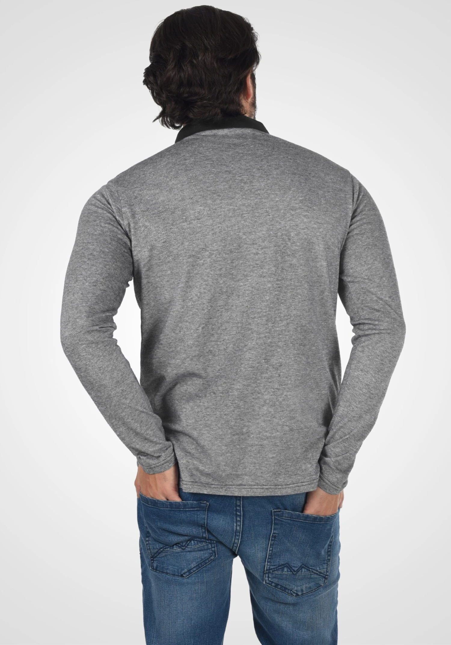 Solid Longsleeves Shirt Pantos Heren Grijs / Lichtgrijs 4 Solid Longsleeves Shirt Pantos Heren Grijs / Lichtgrijs - Afbeelding 4