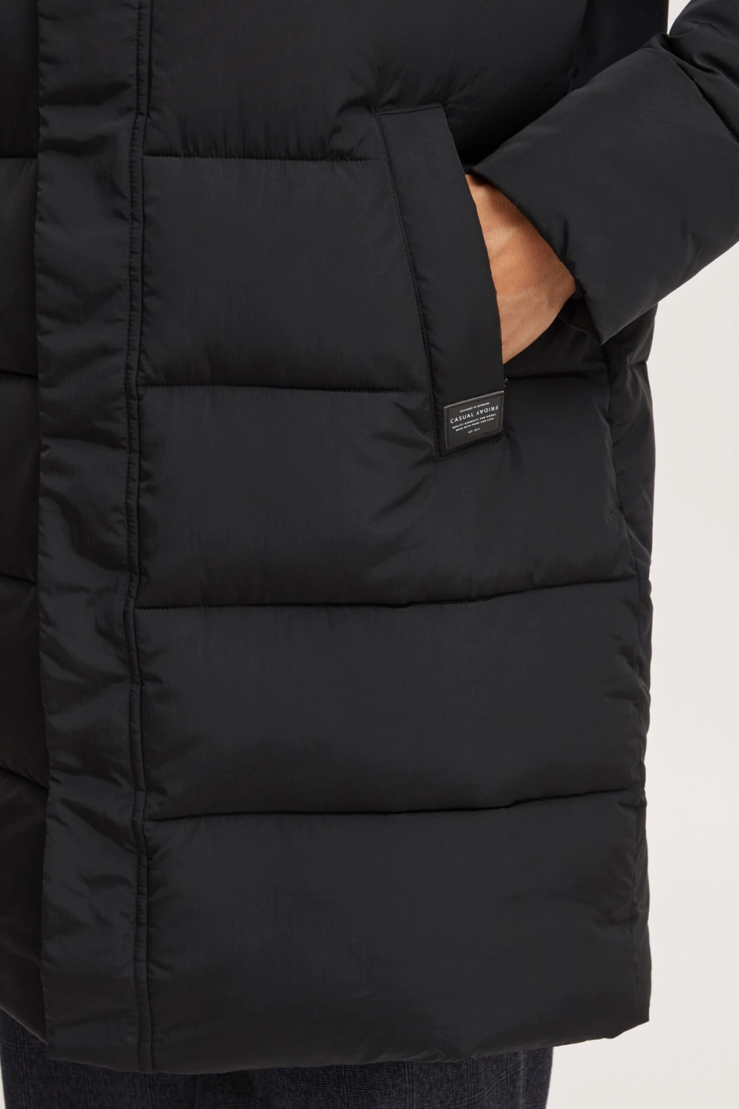 CASUAL FRIDAY Winterjassen Winterjas Ohlsen Heren Zwart 6 CASUAL FRIDAY Winterjassen Winterjas Ohlsen Heren Zwart - Afbeelding 6