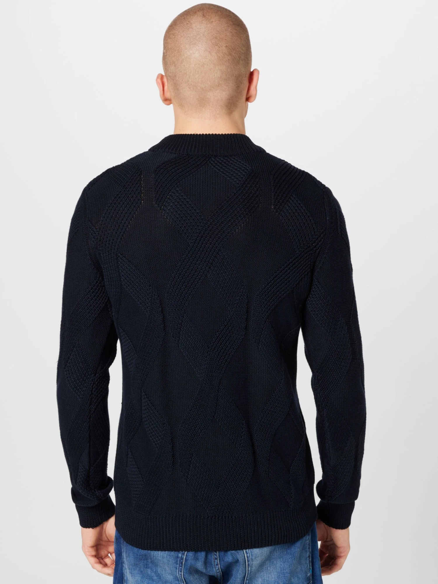 Strellson Coltruien Trui Adrian Heren Donkerblauw 4 Strellson Coltruien Trui Adrian Heren Donkerblauw - Afbeelding 4