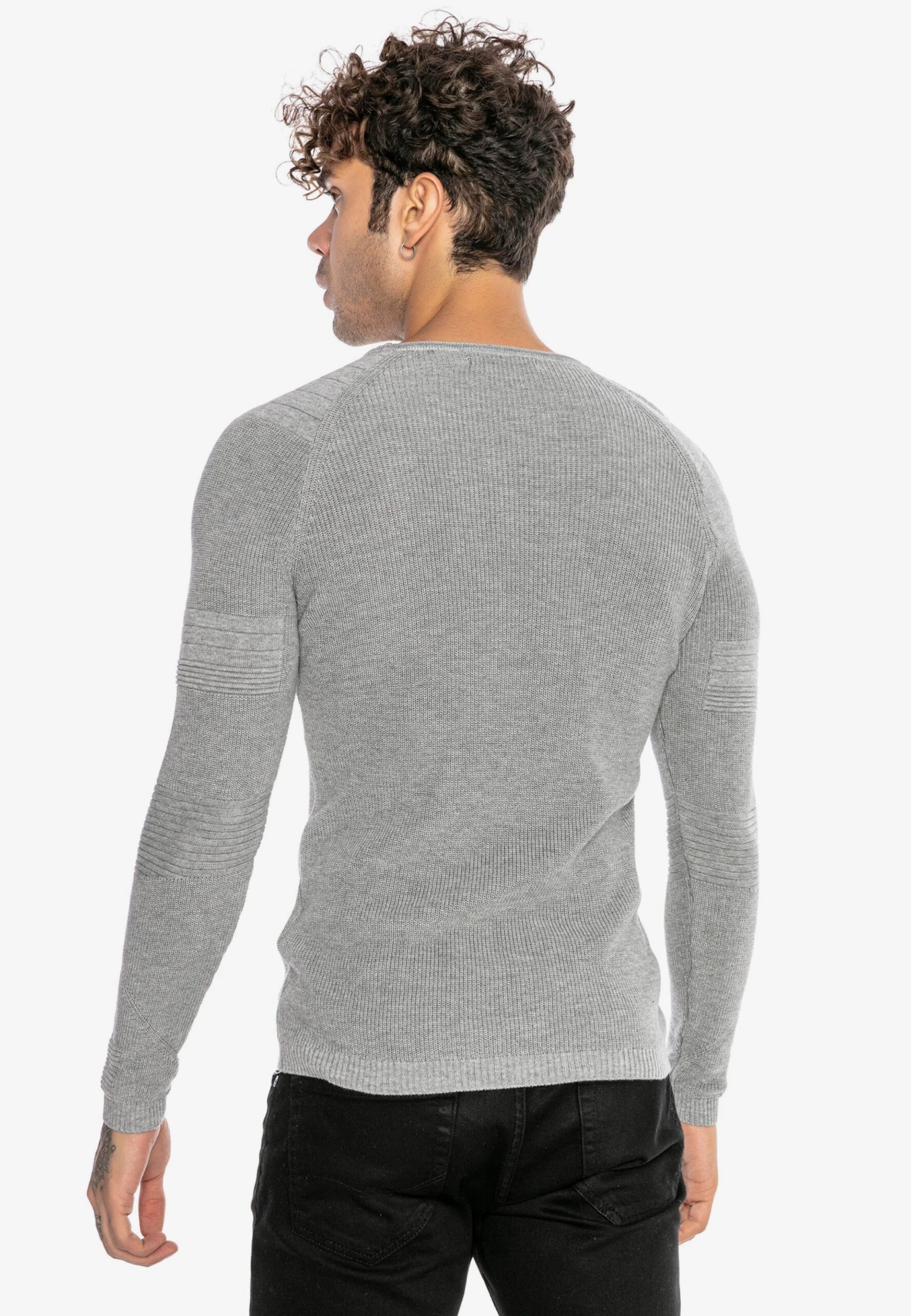 Crewneck Truien Trui West Covina Heren Grijs 5 Crewneck Truien Trui West Covina Heren Grijs - Afbeelding 5