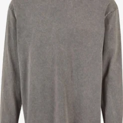 URBAN CLASSICS Longsleeves Shirt Heren Donkergrijs