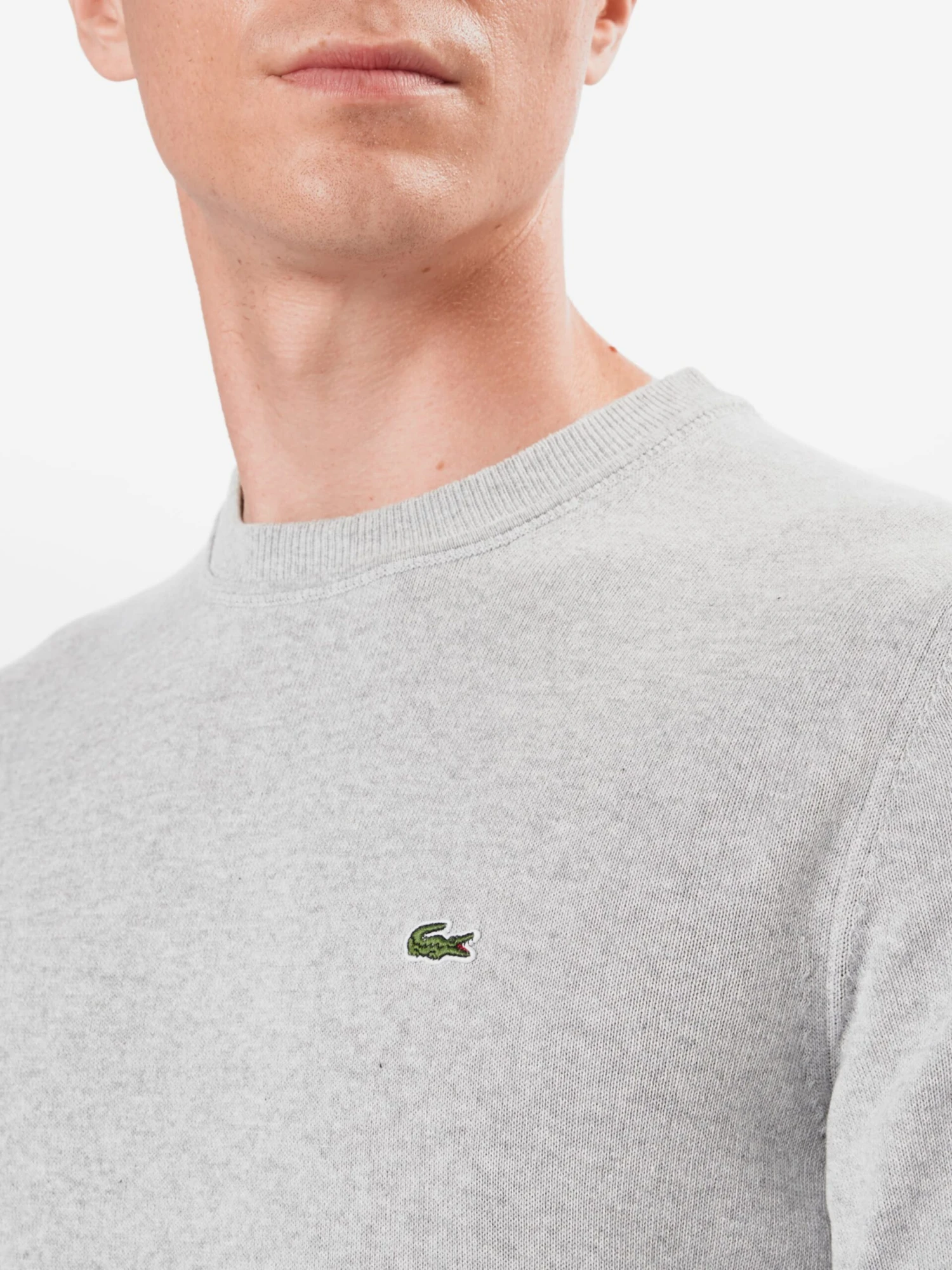 Lacoste Crewneck Truien Regular Fit Trui Heren Grijs 5 Lacoste Crewneck Truien Regular Fit Trui Heren Grijs - Afbeelding 5