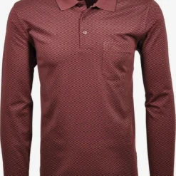 RAGMAN Longsleeves Shirt Heren Bordeaux / Karmijnrood
