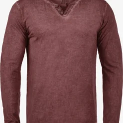 Solid Longsleeves Shirt Tinox Heren Wijnrood