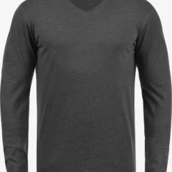 Solid Longsleeves Shirt Beda Heren Grijs