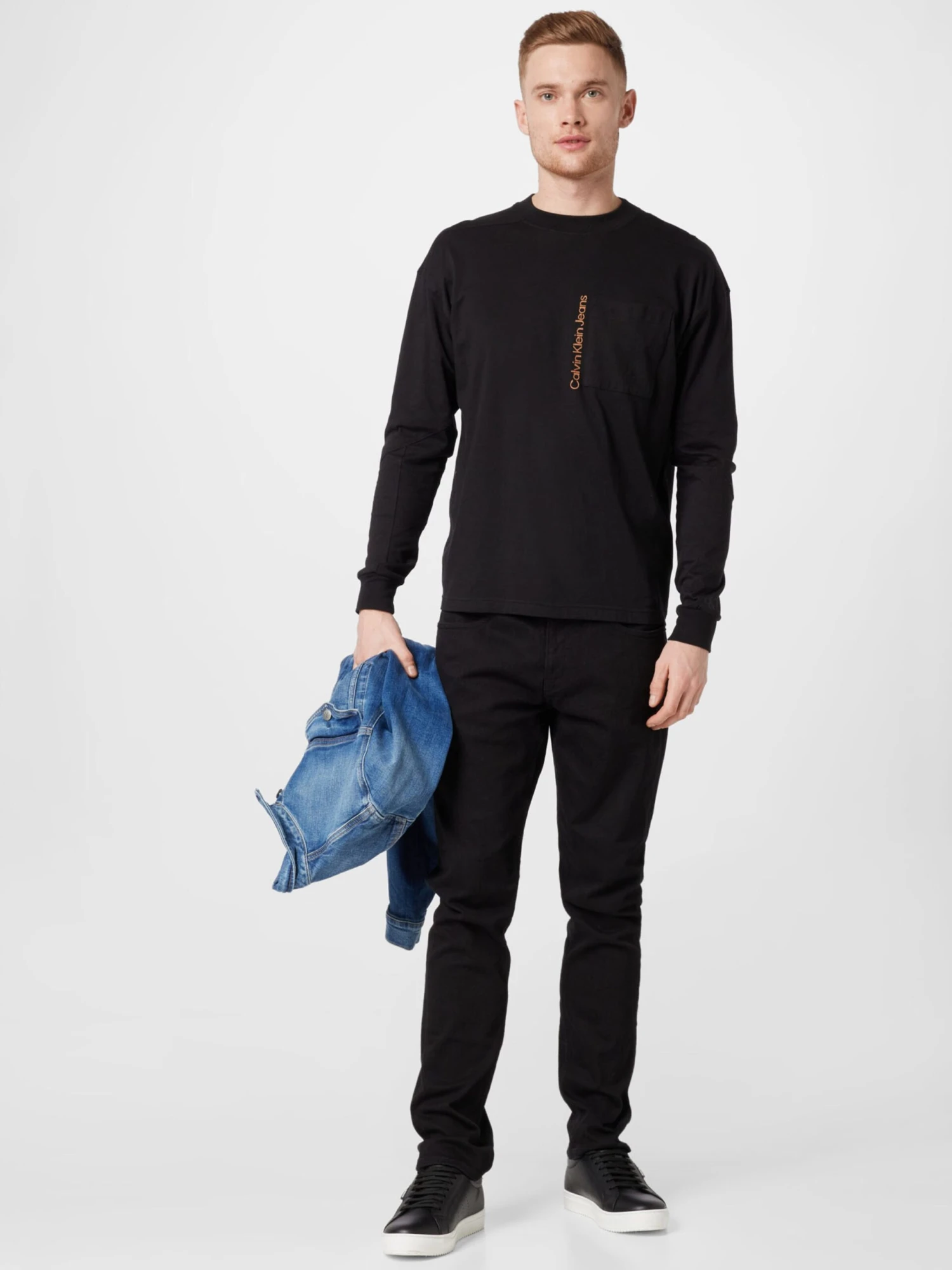 Calvin Klein Jeans Longsleeves Shirt Heren Zwart 5 Calvin Klein Jeans Longsleeves Shirt Heren Zwart - Afbeelding 5