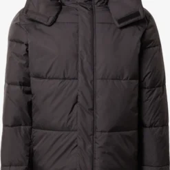 Solid Winterjassen Winterjas Heren Zwart