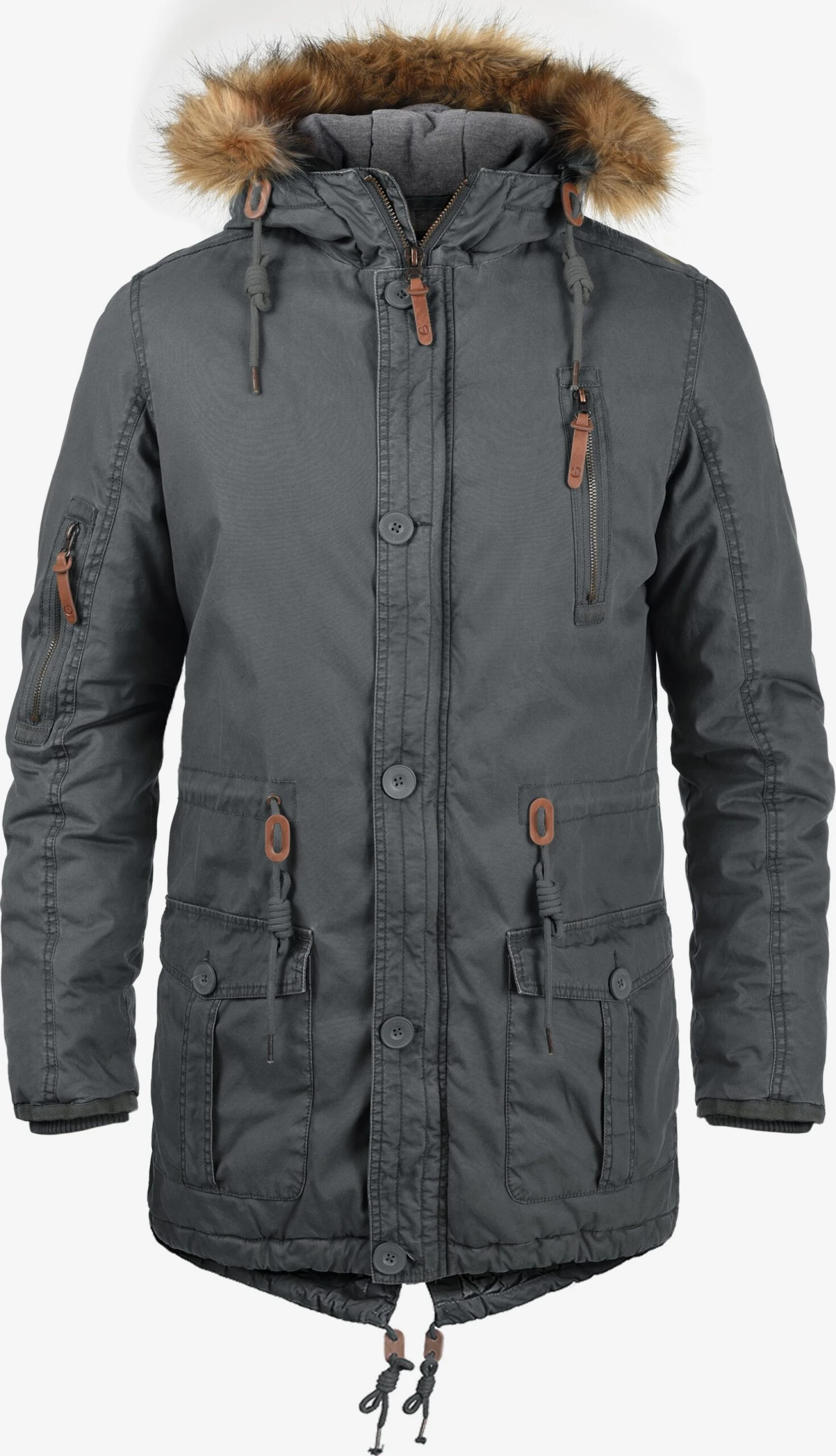 Solid Parkas Winterparka Clark Heren Grijs 1 Solid Parkas Winterparka Clark Heren Grijs