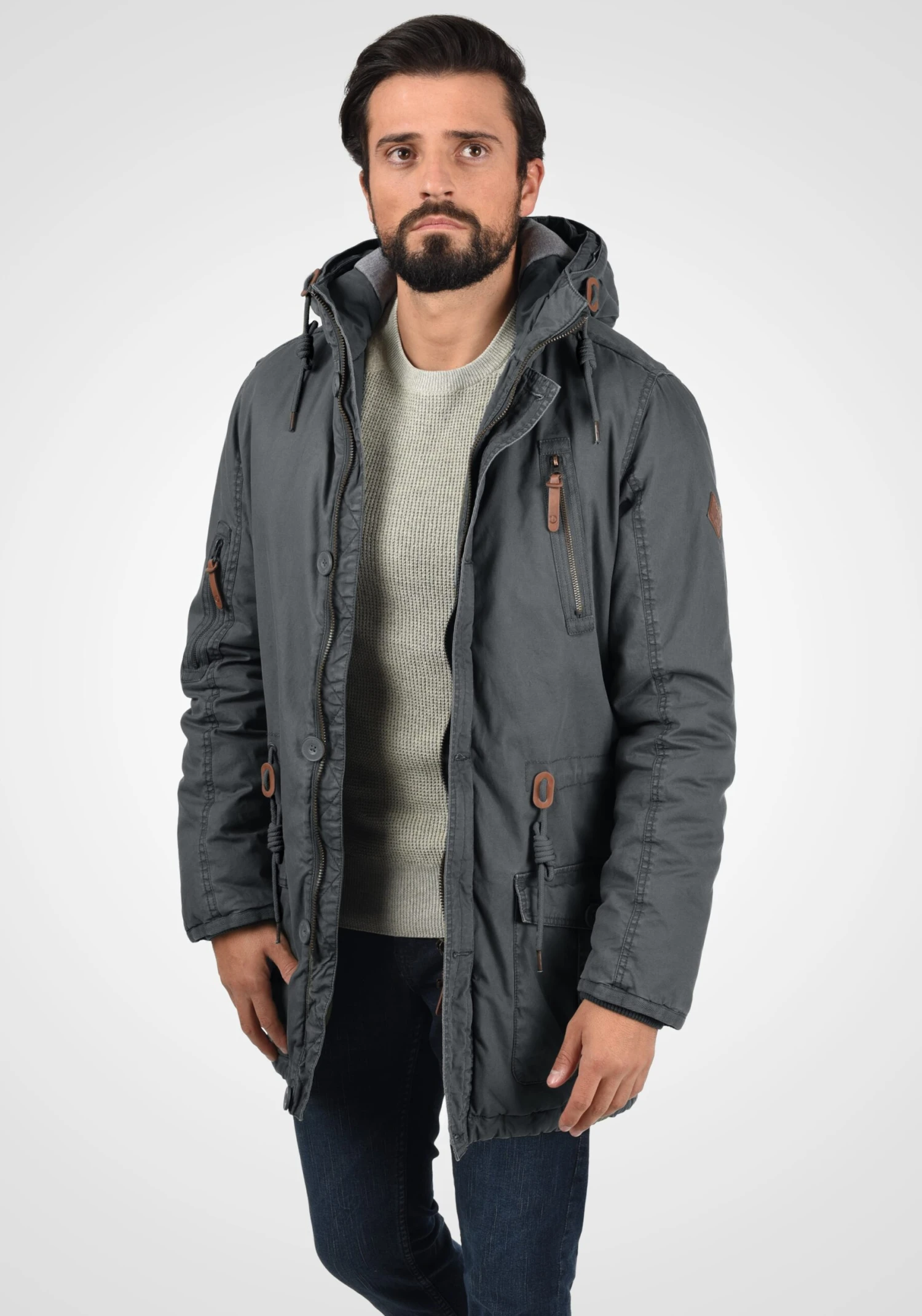 Solid Parkas Winterparka Clark Heren Grijs 5 Solid Parkas Winterparka Clark Heren Grijs - Afbeelding 5