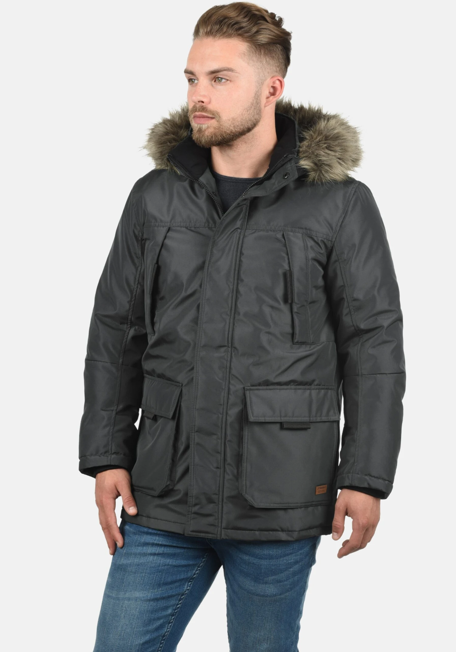 PRODUKT Parkas Winterparka Heren Grijs 2 PRODUKT Parkas Winterparka Heren Grijs - Afbeelding 2