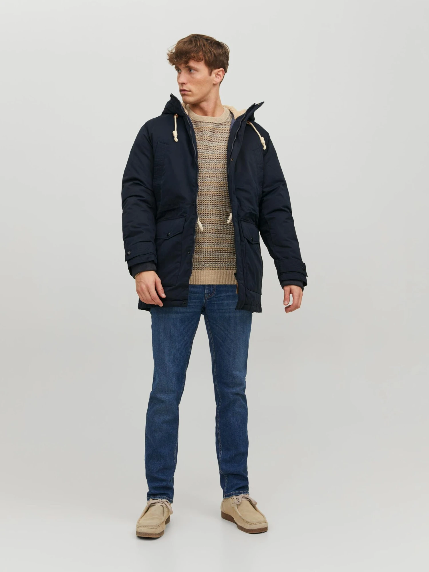 Jack & Jones Parkas Winterparka Mash Heren Navy 4 Jack & Jones Parkas Winterparka Mash Heren Navy - Afbeelding 4