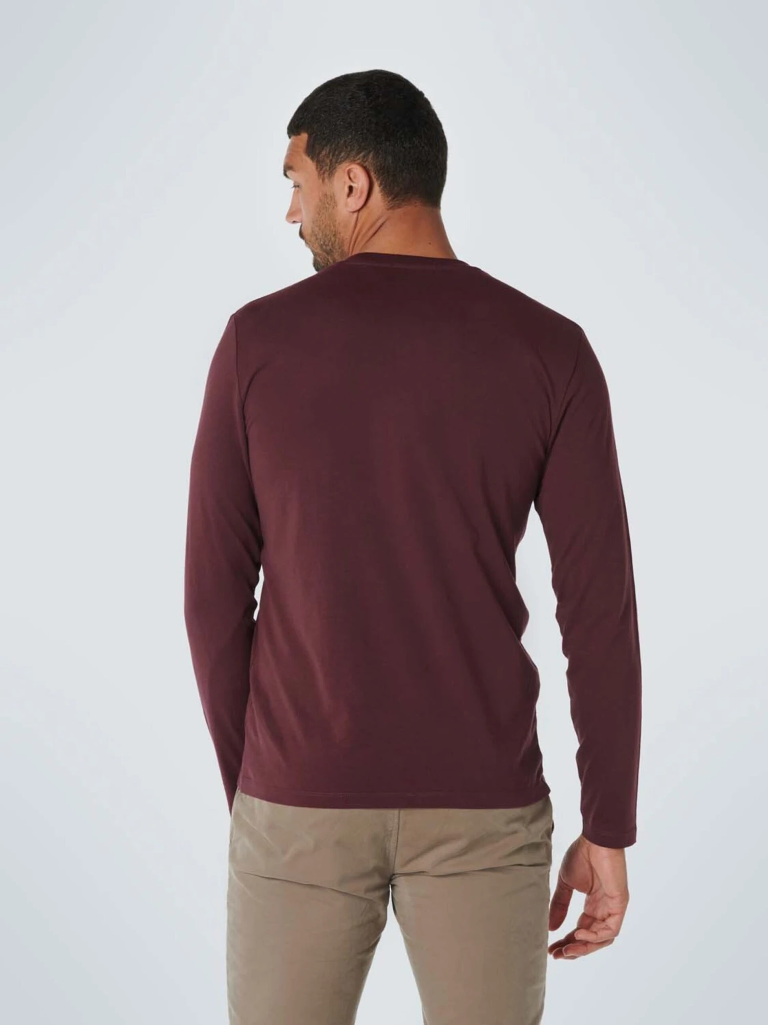 No-Excess Longsleeves Shirt Heren Donkerrood 4 No-Excess Longsleeves Shirt Heren Donkerrood - Afbeelding 4