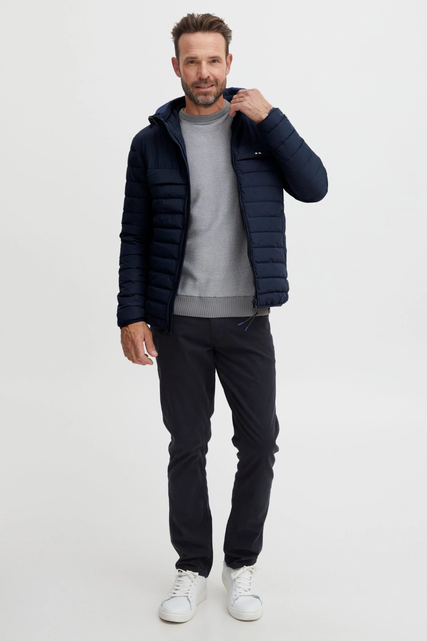 Winterjassen Winterjas Damian Heren Blauw 3 Winterjassen Winterjas Damian Heren Blauw - Afbeelding 3