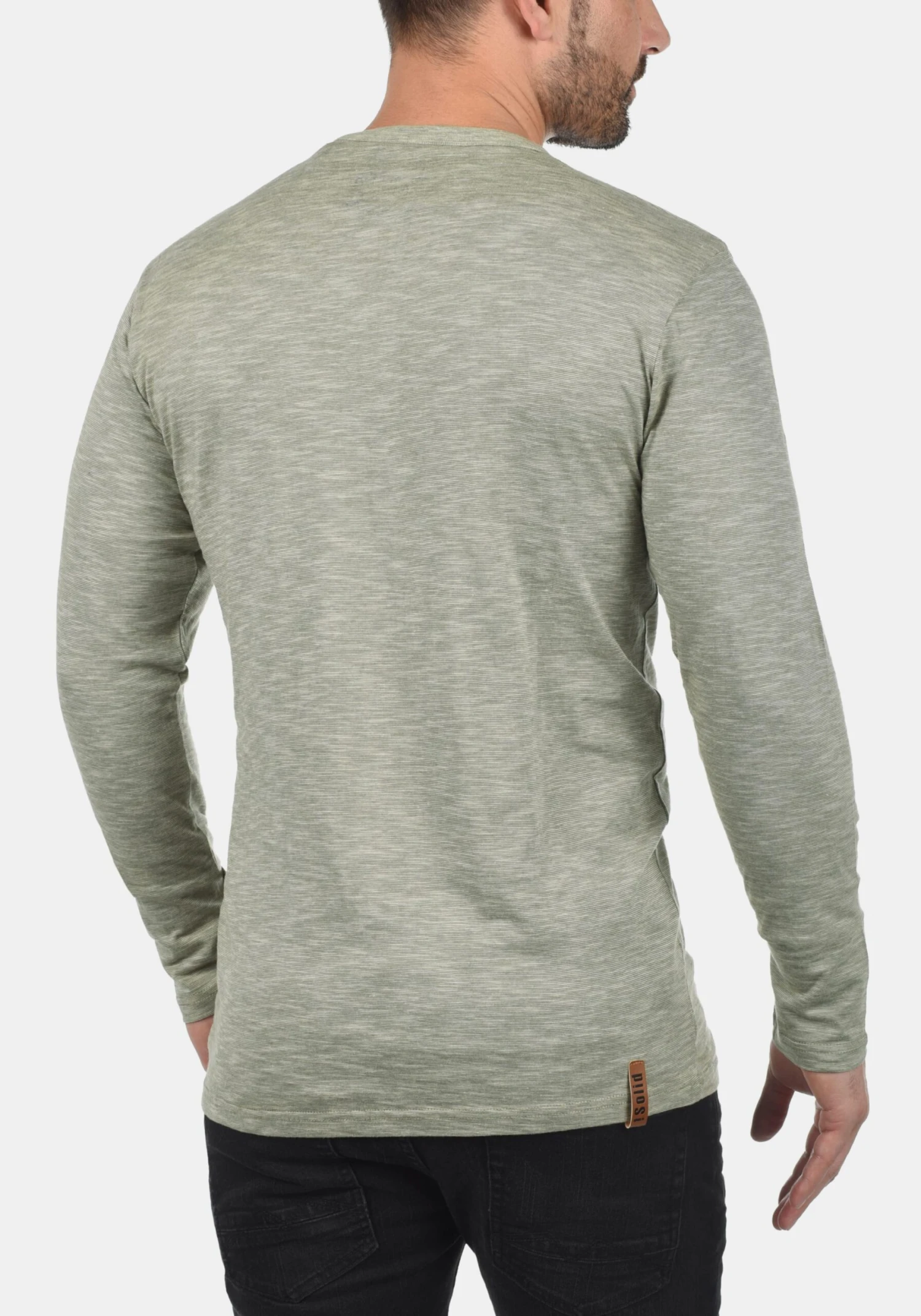 Solid Longsleeves Shirt Migos Heren Groen / Groen Gemêleerd 3 Solid Longsleeves Shirt Migos Heren Groen / Groen Gemêleerd - Afbeelding 3