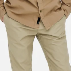 Only & Sons Pantalons Regular Broek EDGE Heren Beige -Jack & Jones Verkoop 6612bec54bc8bd58856dc323b950053e scaled
