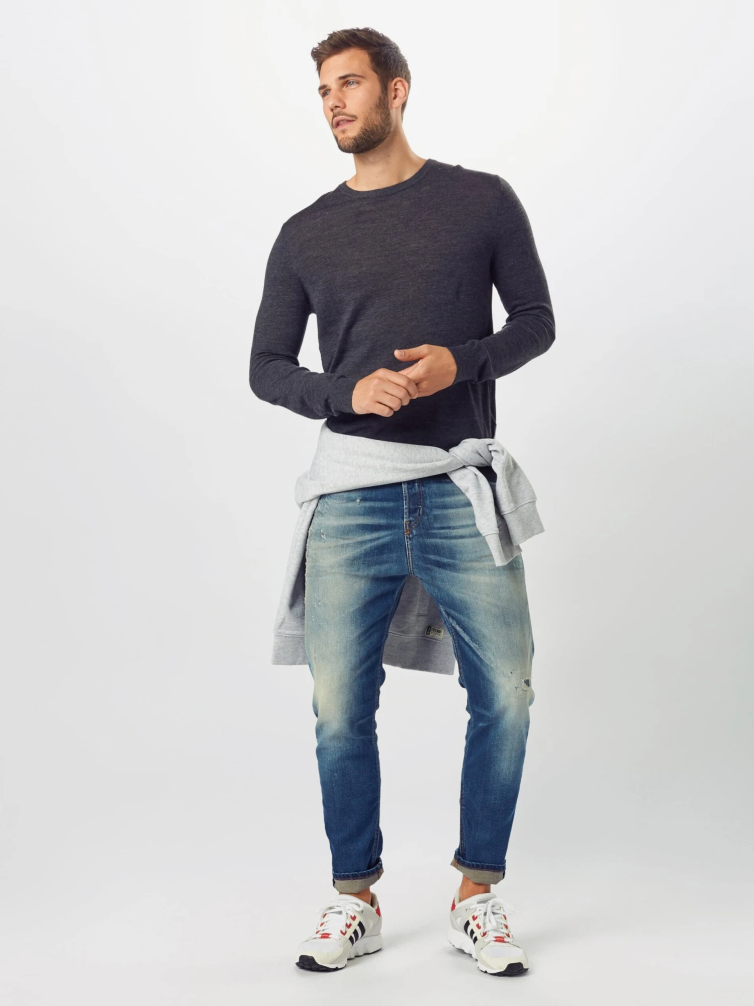 Tiger Of Sweden Crewneck Truien Regular Fit Trui Nichols Heren Antraciet 4 Tiger Of Sweden Crewneck Truien Regular Fit Trui Nichols Heren Antraciet - Afbeelding 4