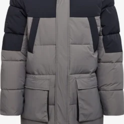 URBAN CLASSICS Parkas Winterparka Heren Taupe / Zwart