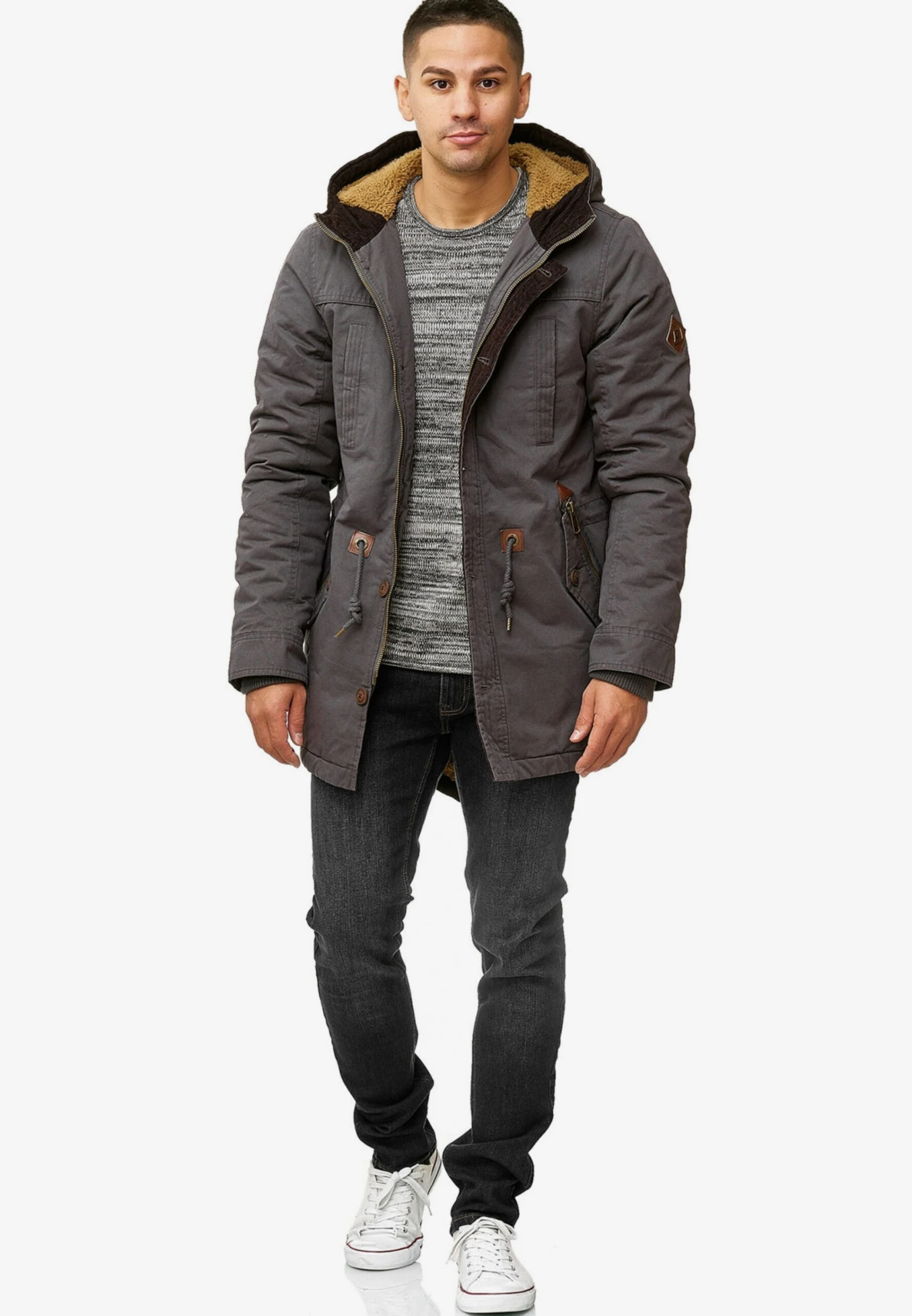 Indicode Jeans Parkas Winterparka Barge Heren Basaltgrijs 6 Indicode Jeans Parkas Winterparka Barge Heren Basaltgrijs - Afbeelding 6
