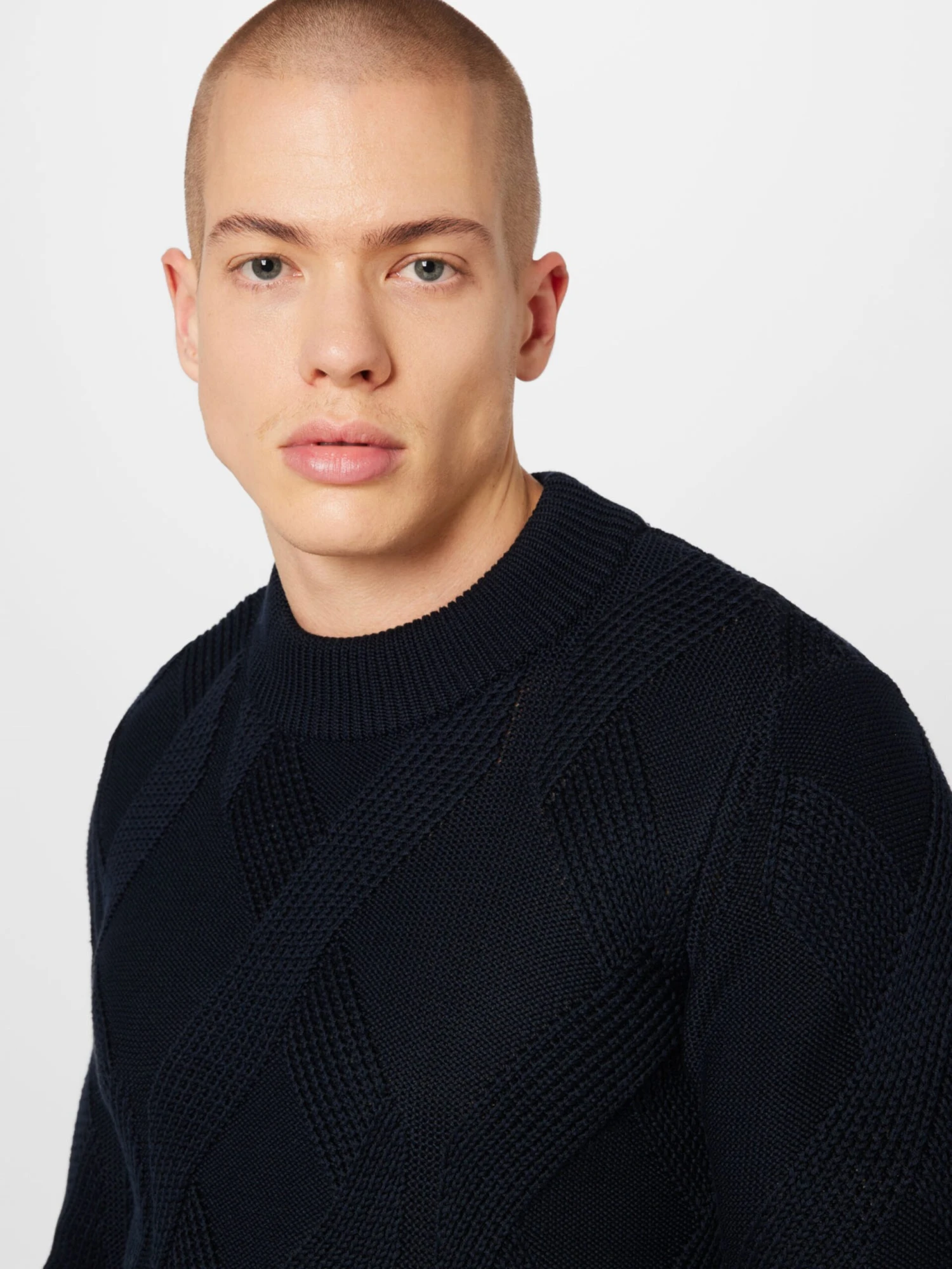 Strellson Coltruien Trui Adrian Heren Donkerblauw 2 Strellson Coltruien Trui Adrian Heren Donkerblauw - Afbeelding 2