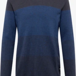 TOM TAILOR Denim Crewneck Truien Trui Heren Donkerblauw / Blauw Gemêleerd