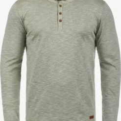 Solid Longsleeves Shirt Migos Heren Groen / Groen Gemêleerd