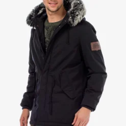 Cipo & Baxx Parkas Winterparka Army Heren Zwart -Jack & Jones Verkoop 75ed40512b58190182abbb1598649c80 scaled