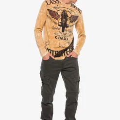 Cipo & Baxx Longsleeves Shirt Heren Ombergrijs / Lichtbruin -Jack & Jones Verkoop 7c961ec169209554749c39eec06b7261 scaled